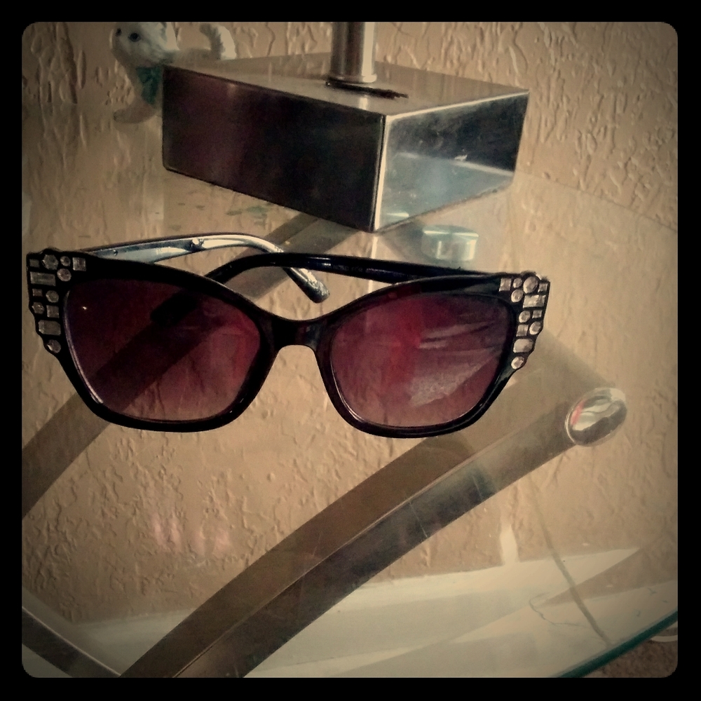 Black sparkle sunglasses